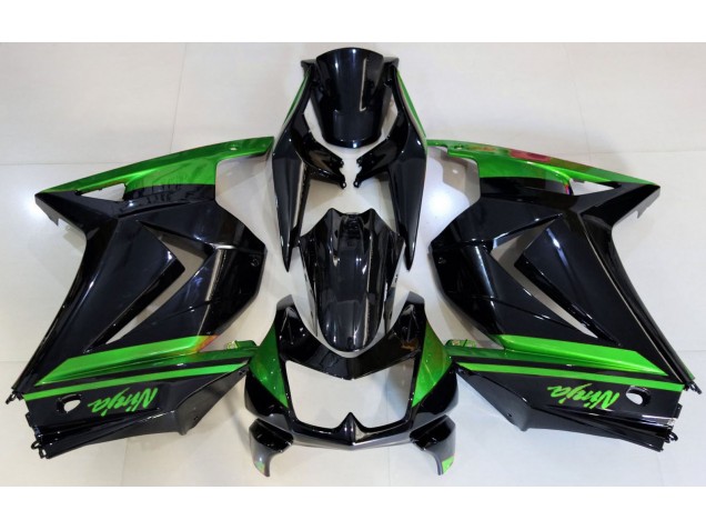 Noir Brillant & Vert 08-12 Ninja 250 Carénage Moto Noir Brillant & Vert 08-12 Ninja 250 Carénage Moto