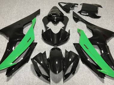 Noir Brillant & Vert 08-16 R6 Carénage Moto