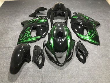 Noir Brillant & Vert 08-20 GSXR 1300 Carénage Moto