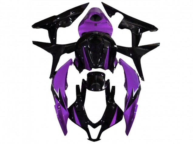 Noir Brillant & Violet 07-08 CBR600RR Carénage Moto Noir Brillant & Violet 07-08 CBR600RR Carénage Moto