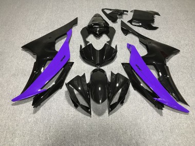 Noir Brillant & Violet 08-16 R6 Carénage Moto