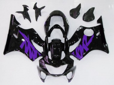 Noir Brillant & Violet 99-00 CBR600 F4 Carénage Moto