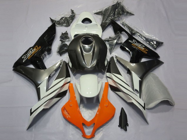 Noir Gris & Orange 07-08 CBR600RR Carénage Moto