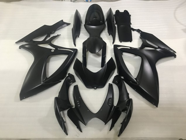 Noir Mat 06-07 GSXR 600-750 Carénage Moto Noir Mat 06-07 GSXR 600-750 Carénage Moto
