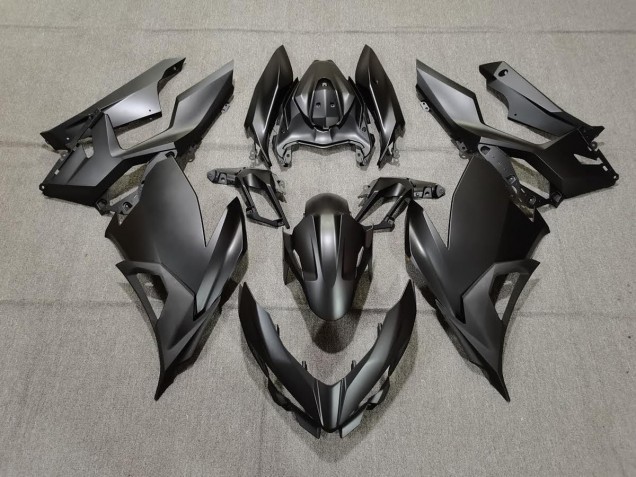 Noir Mat 18-23 Ninja 400 Carénage Moto Noir Mat 18-23 Ninja 400 Carénage Moto
