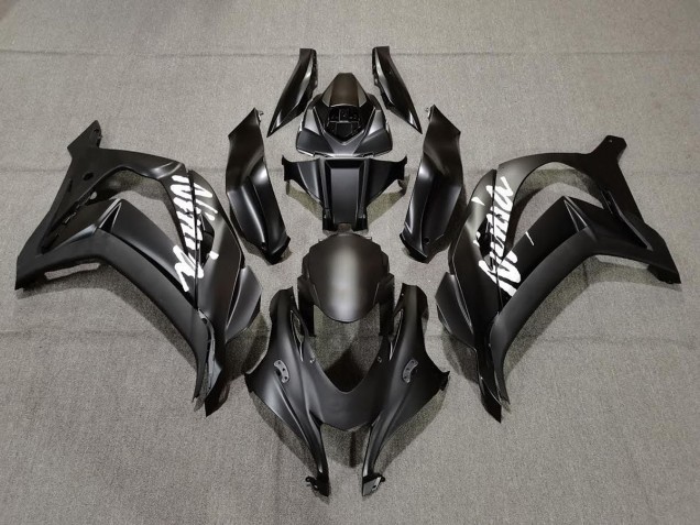 Noir Mat Avec Blanc 16-19 ZX10R Carénage Moto Noir Mat Avec Blanc 16-19 ZX10R Carénage Moto
