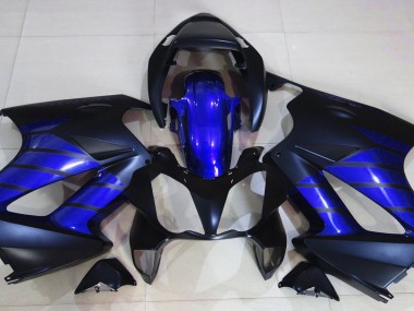 Noir Mat & Bleu 02-12 VFR800 Carénage Moto