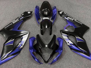 Noir Mat & Bleu 05-06 GSXR 1000 Carénage Moto