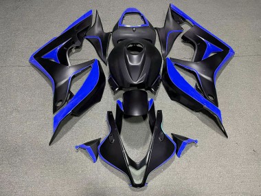 Noir Mat & Bleu 07-08 CBR600RR Carénage Moto