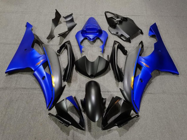 Noir Mat & Bleu 08-16 R6 Carénage Moto