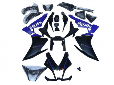 Noir Mat & Bleu 10-15 RSV4 1000 Carénage Moto