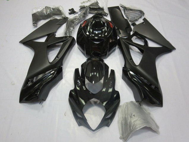 Noir Mat Brillant 07-08 GSXR 1000 Carénage Moto Noir Mat Brillant 07-08 GSXR 1000 Carénage Moto