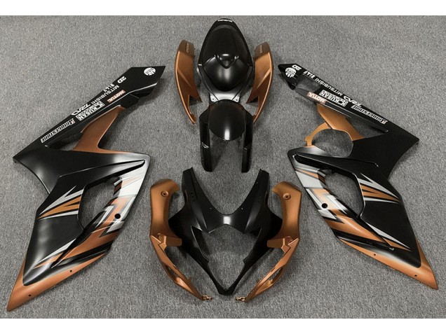 Noir Mat & Bronze 05-06 GSXR 1000 Carénage Moto Noir Mat & Bronze 05-06 GSXR 1000 Carénage Moto
