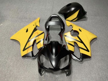 Noir Mat & Jaune 01-03 CBR600 F4i Carénage Moto