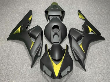 Noir Mat & Jaune 06-07 CBR1000RR Carénage Moto