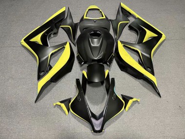 Noir Mat & Jaune 07-08 CBR600RR Carénage Moto