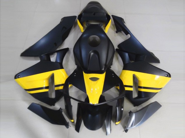 Noir Mat & Jaune Brillant 05-06 CBR600RR Carénage Moto