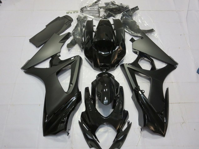 Noir Mat Noir Brillant 07-08 GSXR 1000 Carénage Moto Noir Mat Noir Brillant 07-08 GSXR 1000 Carénage Moto