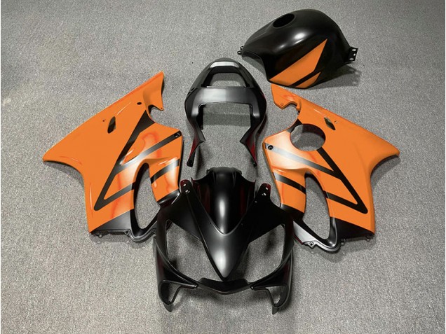 Noir Mat & Orange 01-03 CBR600 F4i Carénage Moto Noir Mat & Orange 01-03 CBR600 F4i Carénage Moto