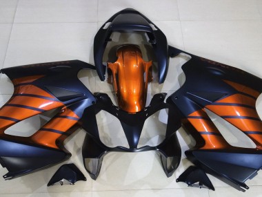 Noir Mat & Orange 02-12 VFR800 Carénage Moto