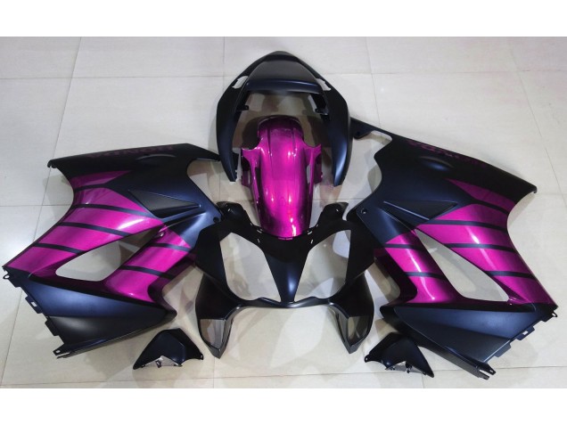 Noir Mat & Rose 02-12 VFR800 Carénage Moto