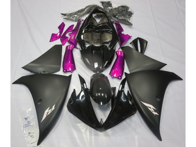 Noir Mat & Rose 09-11 R1 Carénage Moto Noir Mat & Rose 09-11 R1 Carénage Moto