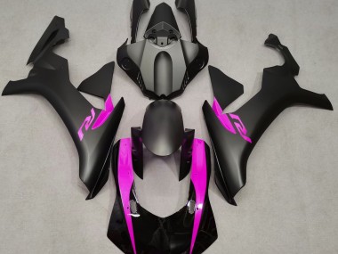 Noir Mat & Rose 15-19 R1 Carénage Moto