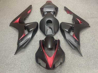 Noir Mat & Rouge 06-07 CBR1000RR Carénage Moto