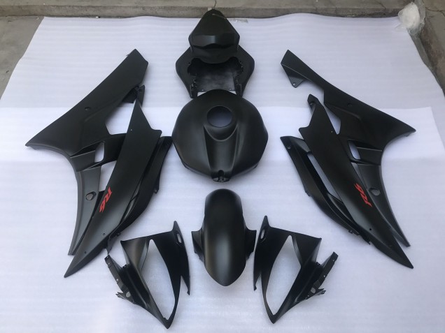 Noir Mat Uni 06-07 R6 Carénage Moto Noir Mat Uni 06-07 R6 Carénage Moto