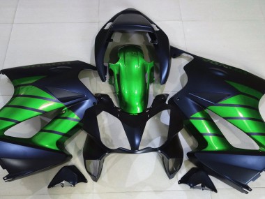 Noir Mat & Vert 02-12 VFR800 Carénage Moto