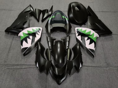 Noir Mat & Vert 04-05 ZX10R Carénage Moto