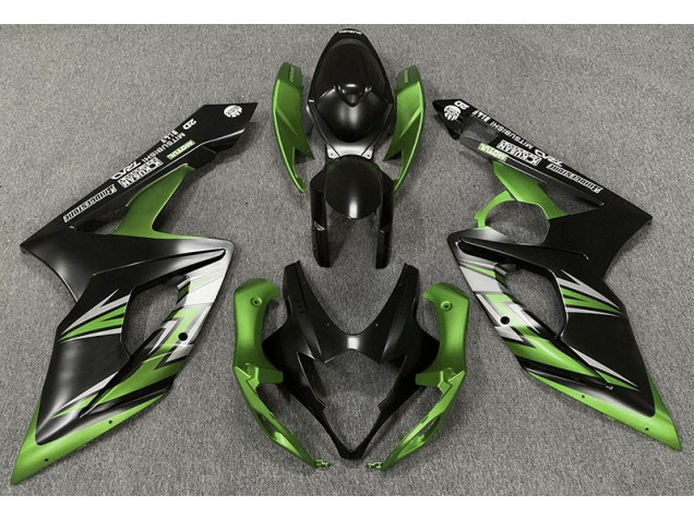 Noir Mat & Vert 05-06 GSXR 1000 Carénage Moto Noir Mat & Vert 05-06 GSXR 1000 Carénage Moto