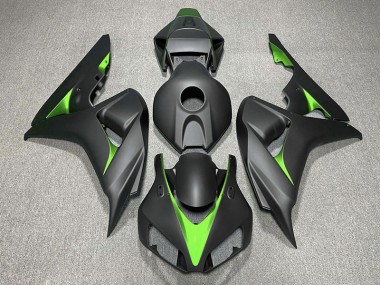 Noir Mat & Vert 06-07 CBR1000RR Carénage Moto