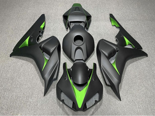 Noir Mat & Vert 06-07 CBR1000RR Carénage Moto Noir Mat & Vert 06-07 CBR1000RR Carénage Moto
