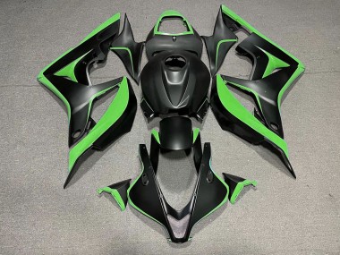 Noir Mat & Vert 07-08 CBR600RR Carénage Moto