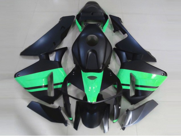 Noir Mat & Vert Spécial 05-06 CBR600RR Carénage Moto Noir Mat & Vert Spécial 05-06 CBR600RR Carénage Moto