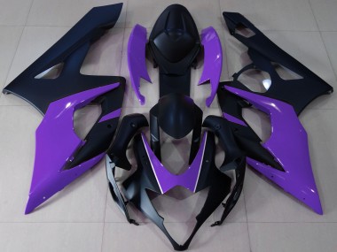 Noir Mat & Violet 05-06 GSXR 1000 Carénage Moto