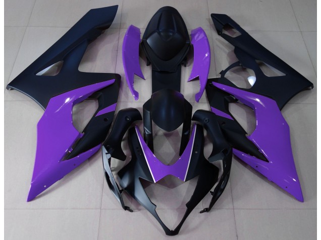Noir Mat & Violet 05-06 GSXR 1000 Carénage Moto Noir Mat & Violet 05-06 GSXR 1000 Carénage Moto