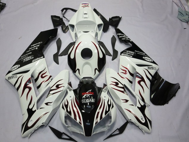Noir & Rouge Flamme 04-05 CBR1000RR Carénage Moto Noir & Rouge Flamme 04-05 CBR1000RR Carénage Moto