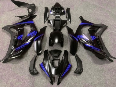 Noir Satiné & Bleu 16-19 ZX10R Carénage Moto