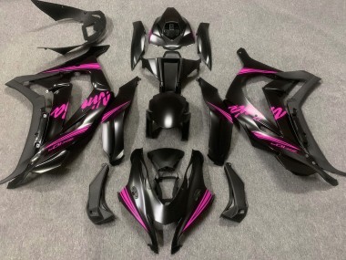 Noir Satiné & Rose 16-19 ZX10R Carénage Moto