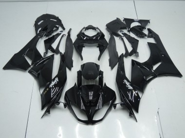 Noir Total Brillant 09-12 ZX6R Carénage Moto
