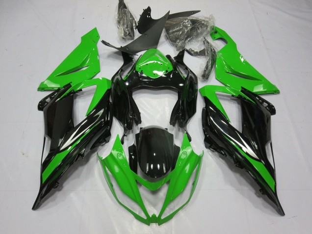 Noir & Vert 13-18 ZX6R Carénage Moto Noir & Vert 13-18 ZX6R Carénage Moto