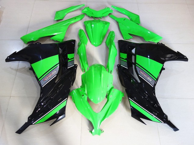 Noir & Vert Brillant 13-18 Ninja 300 Carénage Moto