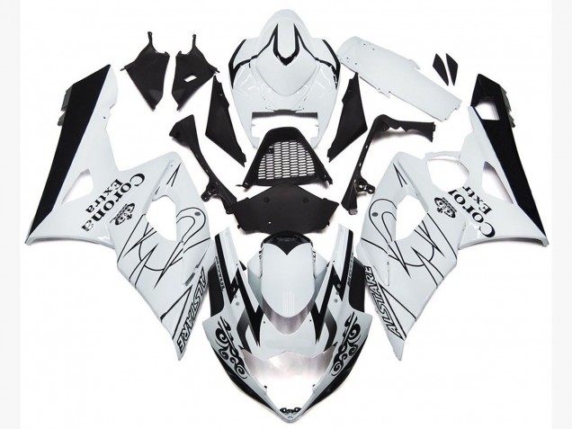 OEM Style Blanc Corona 05-06 GSXR 1000 Carénage Moto OEM Style Blanc Corona 05-06 GSXR 1000 Carénage Moto