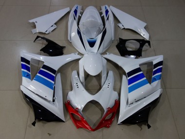 OEM Style Bleu & Blanc 07-08 GSXR 1000 Carénage Moto