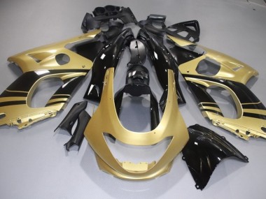 Or Brillant & Noir 98-07 YZF600 Carénage Moto