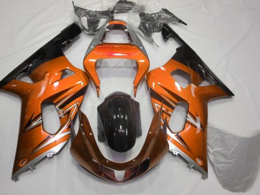 Orange & Argent 01-03 GSXR 600-750 Carénage Moto