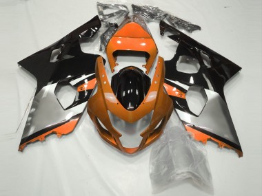 Orange Argent & Noir 04-05 GSXR 600-750 Carénage Moto