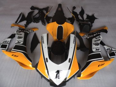 Orange & Blanc 15-19 R1 Carénage Moto